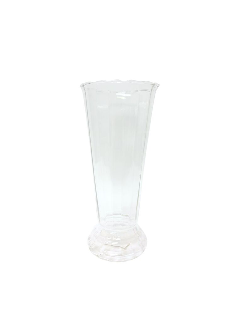 12 Inch Clear Cone Glass Vase 5.5"W x 12"H -- 6 Per Case