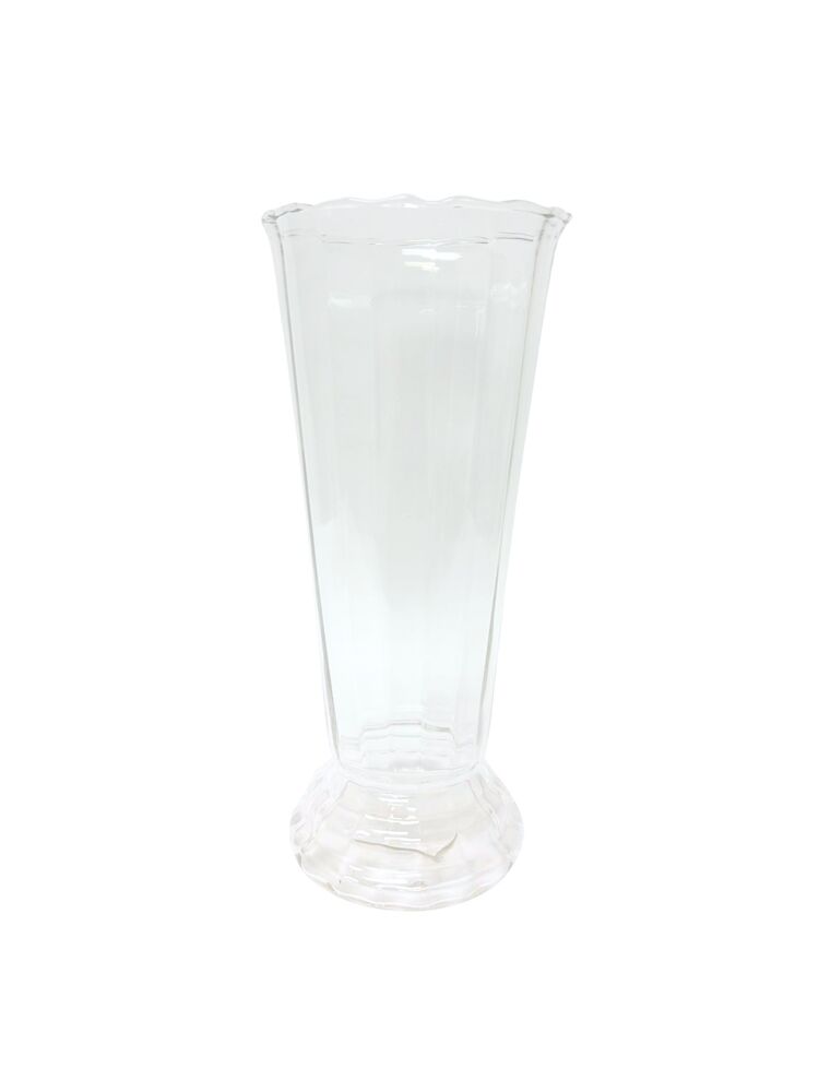 14 Inch Clear Cone Glass Vase 6"W x 14"H -- 6 Per Case