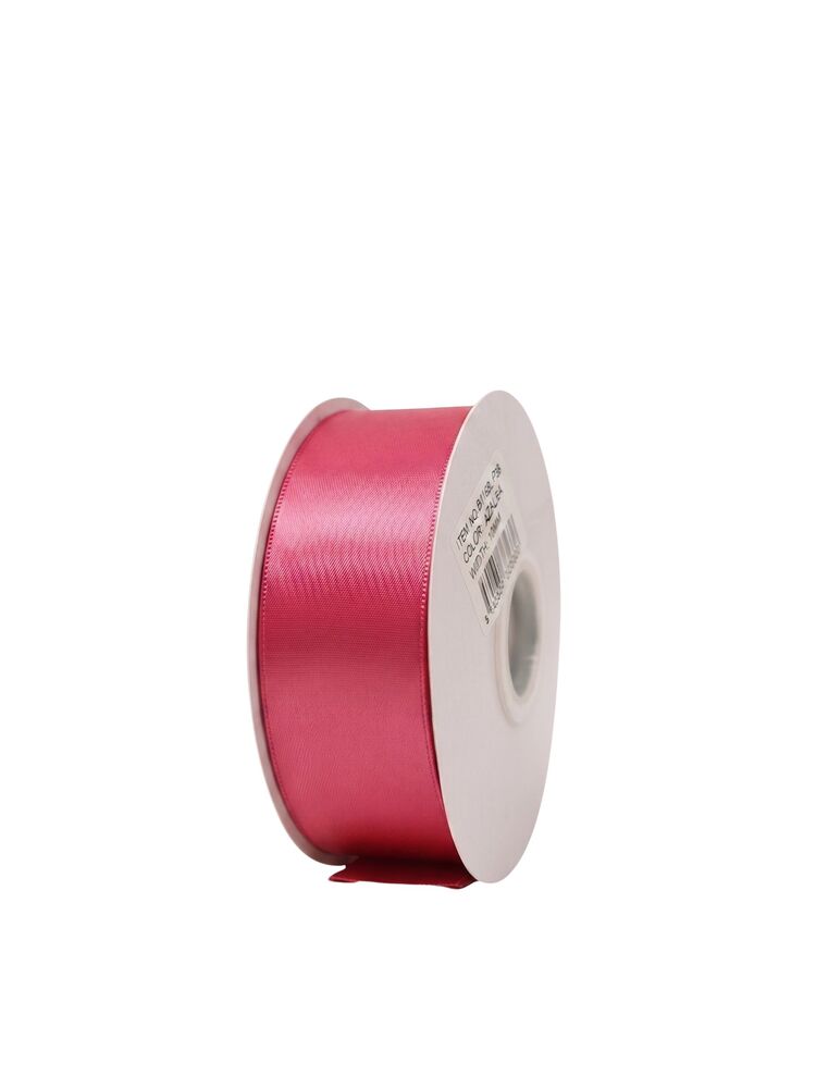 1.5 Inch Polyester Single Satin Ribbon (50 Yards) - Azalea -- 9 Per Case