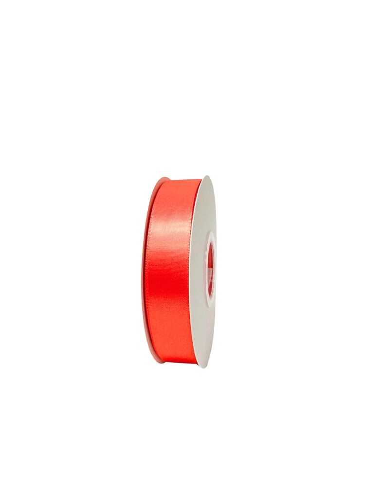 7/8 Inch Polyester Single Satin Ribbon (50 Yards) - Orange -- 13 Per Case