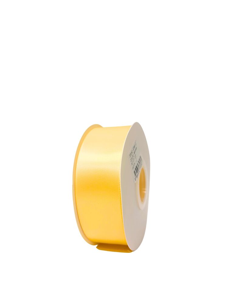 1.5 Inch Polyester Single Satin Ribbon (50 Yards) - Lemon -- 9 Per Case