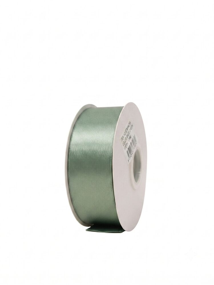 1.5 Inch Polyester Single Satin Ribbon (50 Yards) - Sage Green -- 9 Per Case