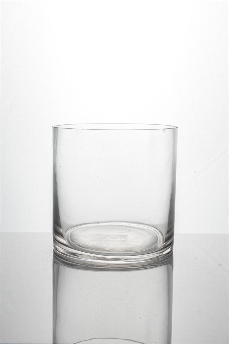5 Inch Clear Cylinder Glass Vase 5W x 5H -- 24 Per Case