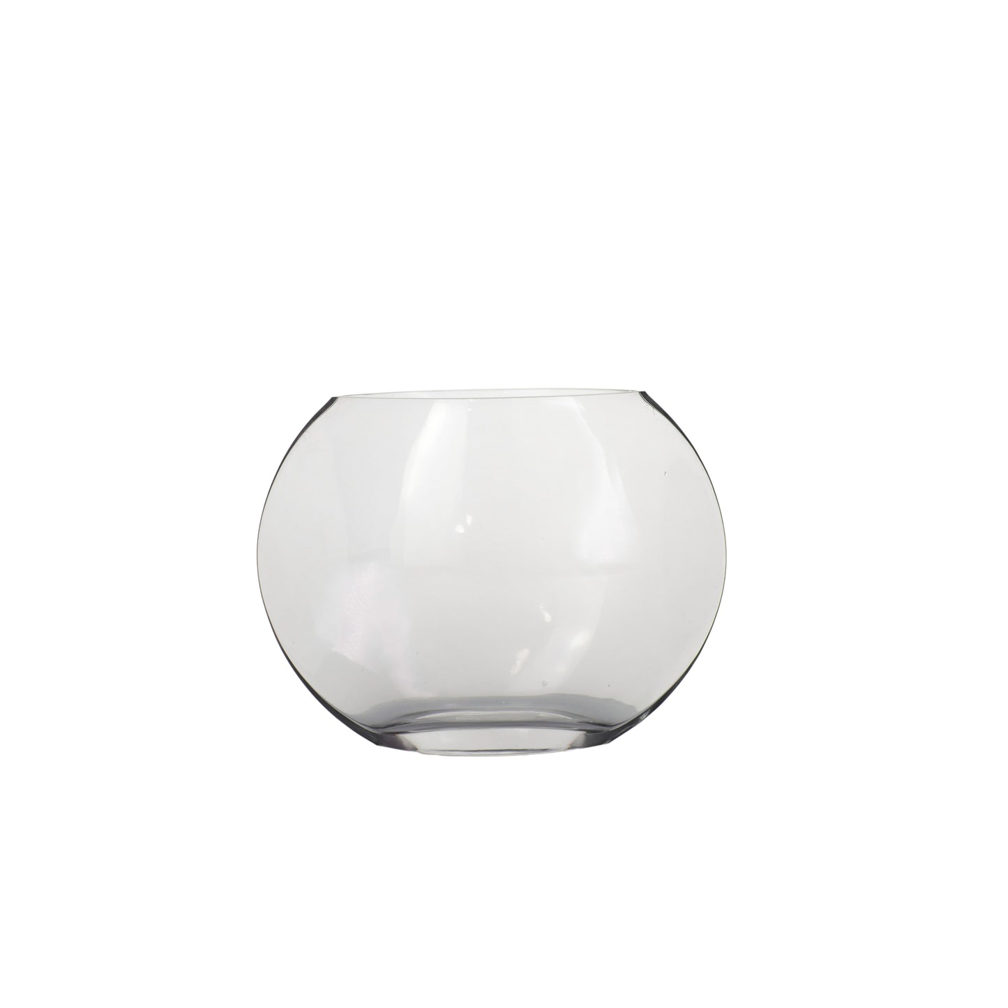 7.5 Inch Clear Eye Glass Vase 6"O x 9.5"W x 7.5"H -- 6 Per Case