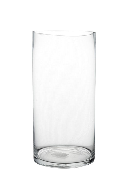 12 Inch Clear Cylinder Glass Vase 6W x 12H -- 6 Per Case