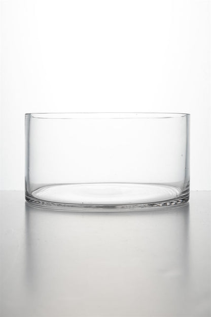 4 Inch Clear Cylinder Glass Vase 8W x 4H -- 8 Per Case