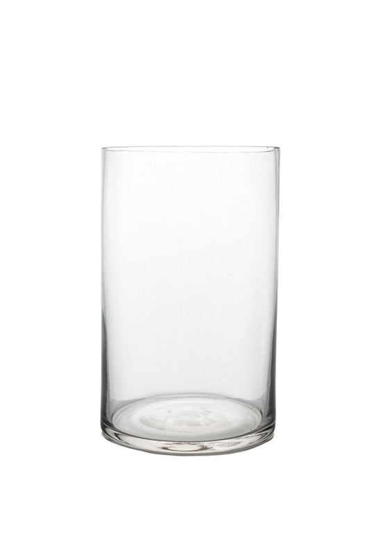 8 Inch Clear Cylinder Glass Vase 5W x 8H -- 24 Per Case