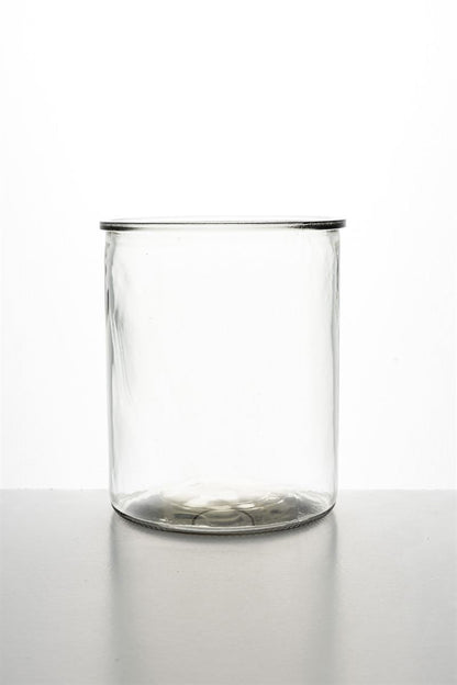 6 Inch Clear Cylinder Glass Vase 4.75W x 6H -- 24 Per Case