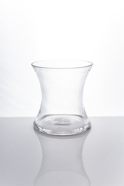 6 Inch Clear Hour Glass Vase 6W x 6H -- 12 Per Case