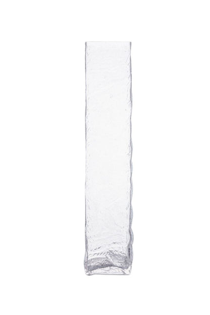 19.75 Inch Clear Square Glass Vase 4W x 19.75H -- 12 Per Case