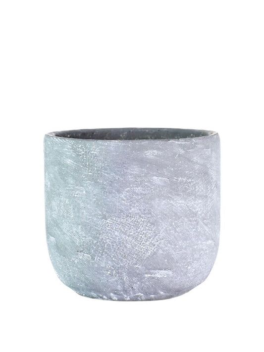 8.5 Inch Gray Bullet Cement Planter 9W x 8.5H -- 2 Per Case