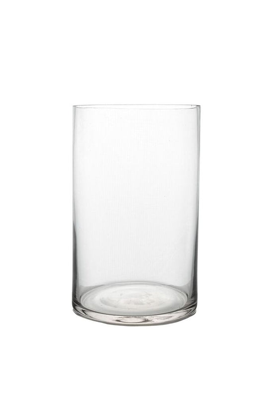 8 Inch Clear Cylinder Glass Vase 5W x 8H -- 30 Per Case