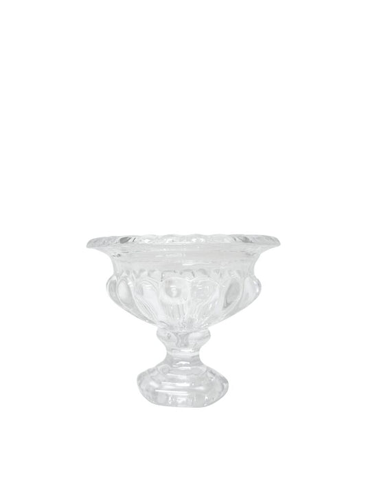 6.5H Crystal Bowl Pedestal Glass Vase 7.75W x 6.5H -- 12 Per Case