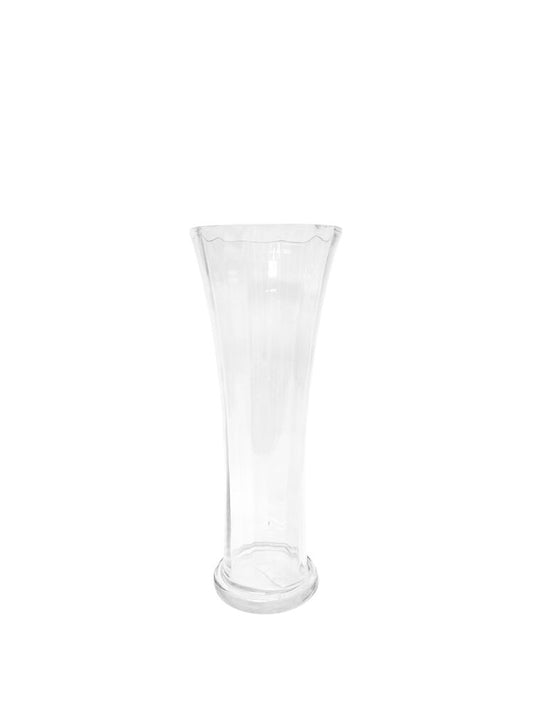 12 Inch Clear Cup Glass Vase 4.5W x 12H -- 12 Per Case