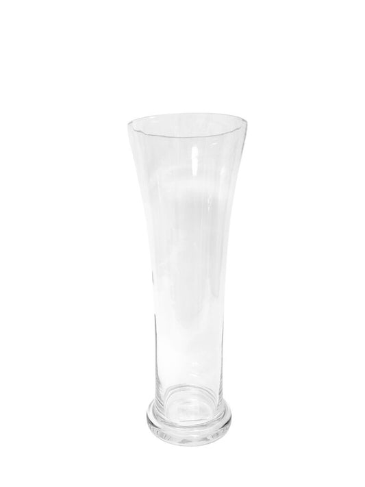 14 Inch Clear Cup Glass Vase 5.5D x 14H -- 6 Per Case