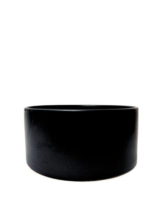 5 Inch Matte Black Cylinder Ceramic Vase 11W x 5H -- 4 Per Case