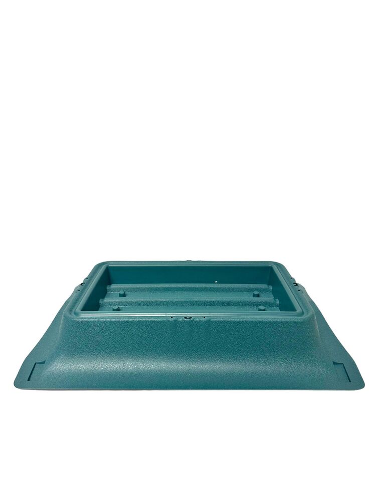 2.5 Inch Green Rectangle Casket Plastic Planter 10L x 5.5W x 2.5H -- 24 Per Case