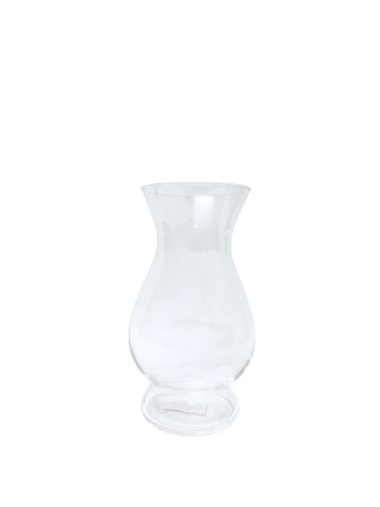 9 Inch Clear Belly Glass Vase 5W x 9H -- 12 Per Case