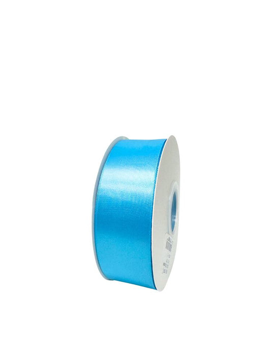 1.5 Inch Polyester Single Satin Ribbon (50 Yards) - Turquoise -- 9 Per Case