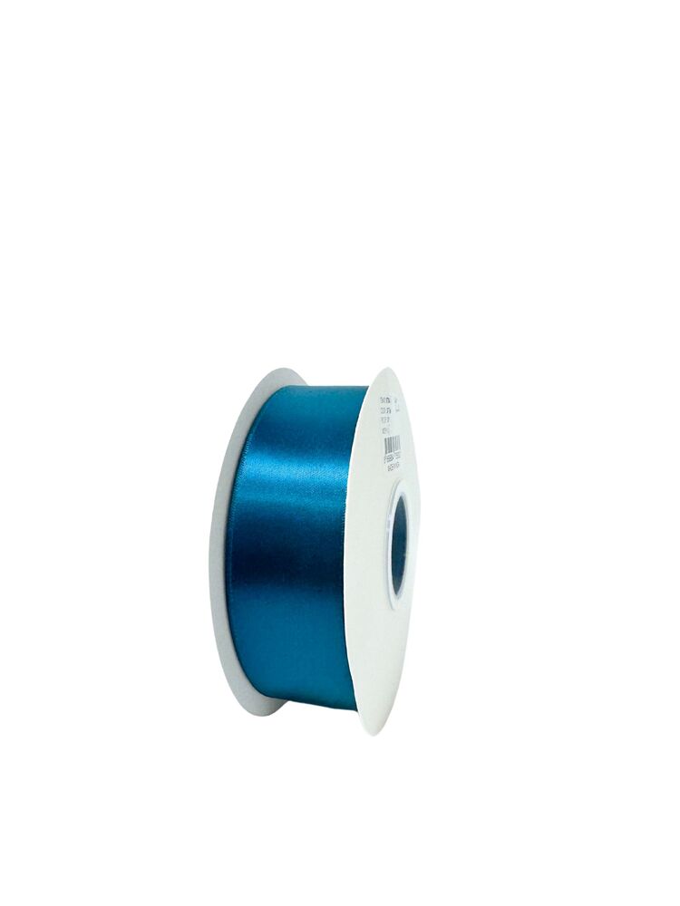 1.5 Inch Polyester Single Satin Ribbon (50 Yards) - Teal -- 9 Per Case