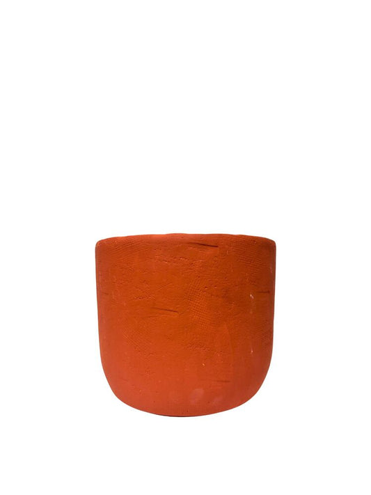 5 Inch Terracotta Round Cement Planter 5.5W x 5H -- 8 Per Case