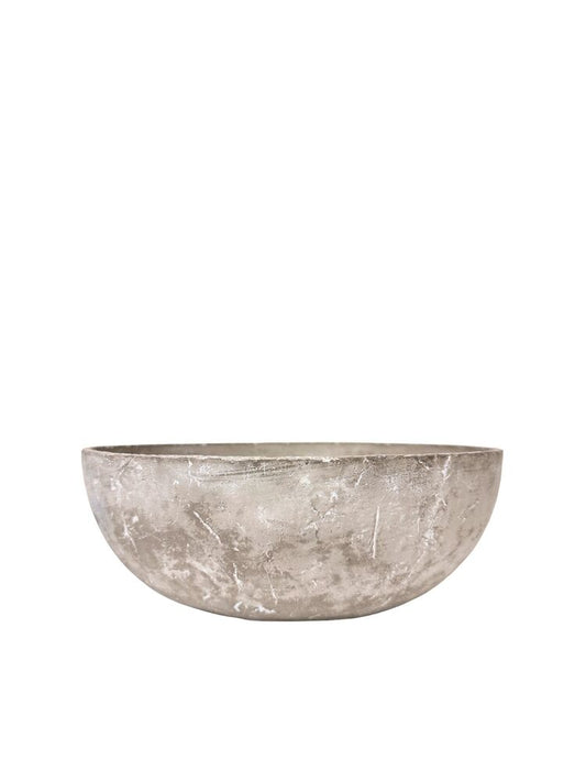 3 Inch Dark Gray Bowl Cement Planter 8W x 3H -- 12 Per Case