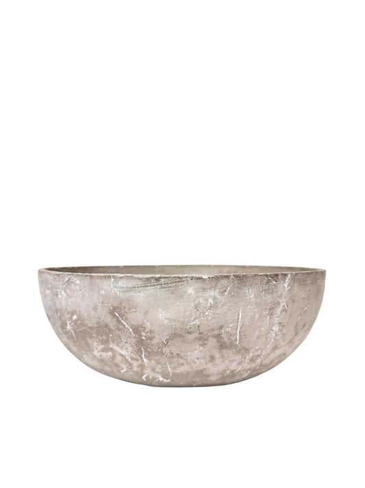 3.5 Inch Dark Gray Bowl Cement Planter 10W x 3.5H -- 6 Per Case
