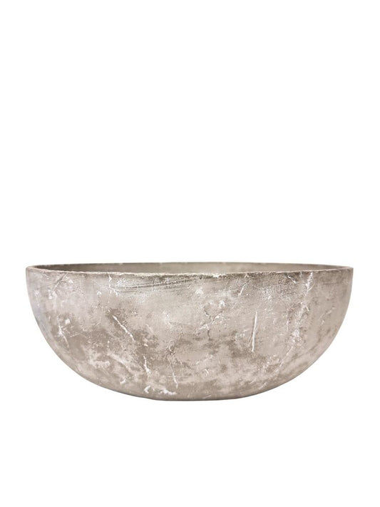 4 Inch Dark Gray Bowl Cement Planter 12W x 4H -- 3 Per Case