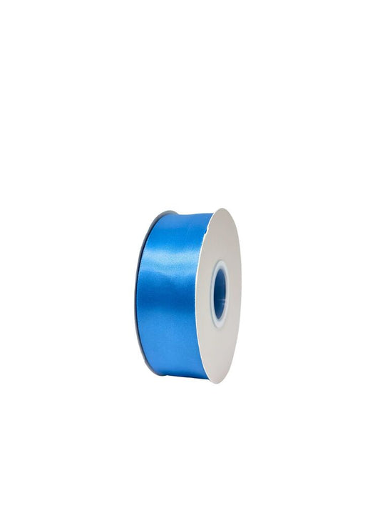1.5 Inch Polyester Single Satin Ribbon (50 Yards) - Capri Blue -- 9 Per Case