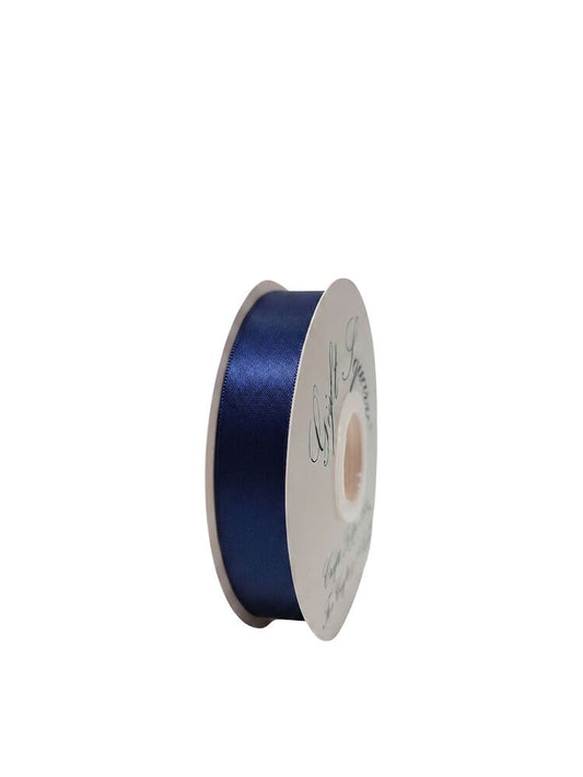 7/8 Inch Polyester Single Satin Ribbon (50 Yards) - Navy -- 13 Per Case