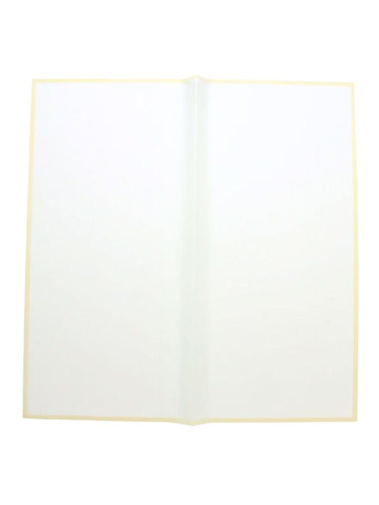 White w/ Gold Edge Flower Wrapping Paper 20pcs -- 50 Per Case