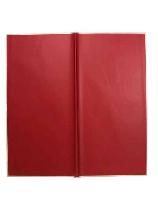 Red w/ Gold Edge Flower Wrapping Paper  20pcs -- 50 Per Case