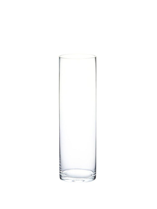 10 Inch Clear Cylinder Glass Vase 2.5W x 10H -- 48 Per Case