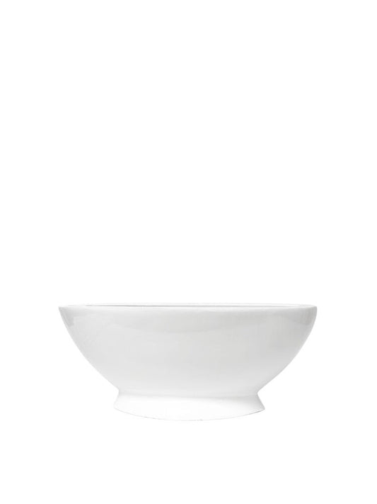 5.5 Inch White Boat Polystone Vase 13.5L x 6.75W x 5.5H -- 4 Per Case
