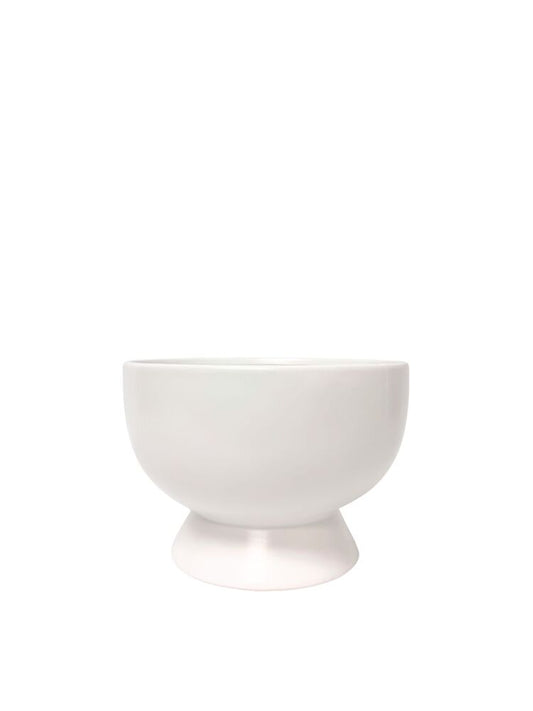 4.75 Inch White Urn Ceramic Vase 6.75W x 4.75H -- 6 Per Case