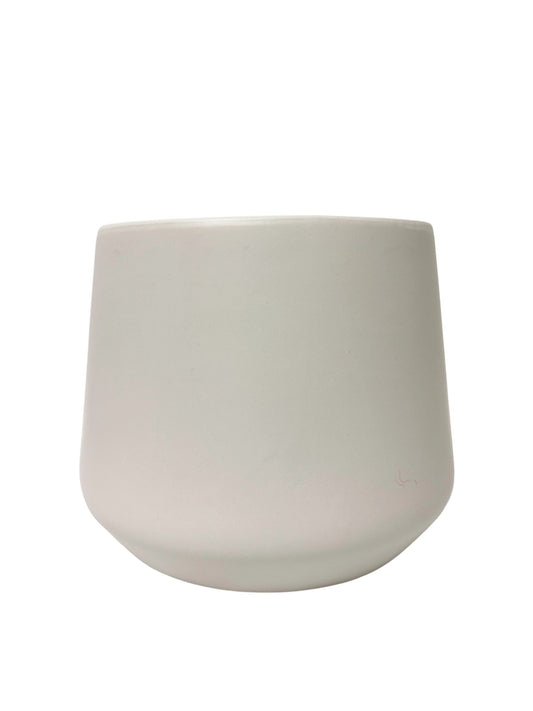 7 Inch Gray Stone Round Ceramic Cylinder 8.5W x 7H -- 6 Per Case