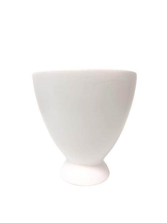 8 Inch White Round Ceramic Vase 8W x 8H -- 8 Per Case