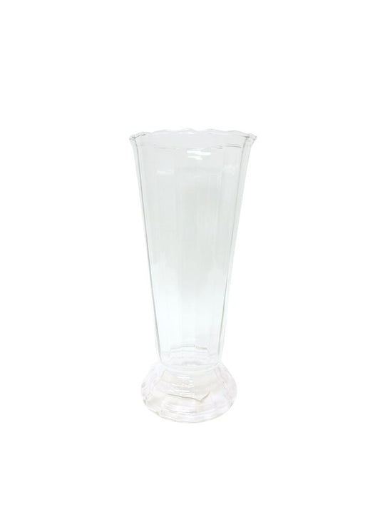 12 Inch Clear Cone Glass Vase 5.5W x 12H -- 6 Per Case