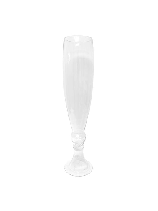 22 Inch Clear Cup Pedestal Glass Vase 4.5W x 22H -- 6 Per Case