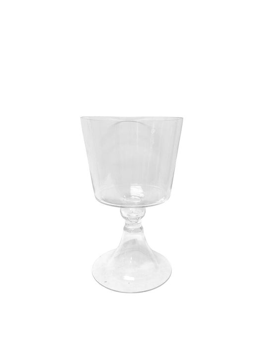 12 Inch Clear Cup Pedestal Glass Vase 8W x 12H -- 4 Per Case
