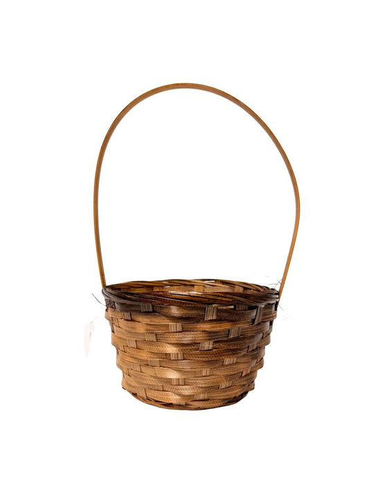 4 Inch Brown Round Basket 7.5W x 4H -- 120 Per Case