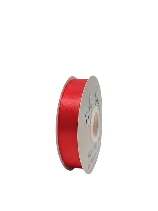7/8 Inch Polyester Single Satin Ribbon (50 Yards) - Scarlet -- 13 Per Case