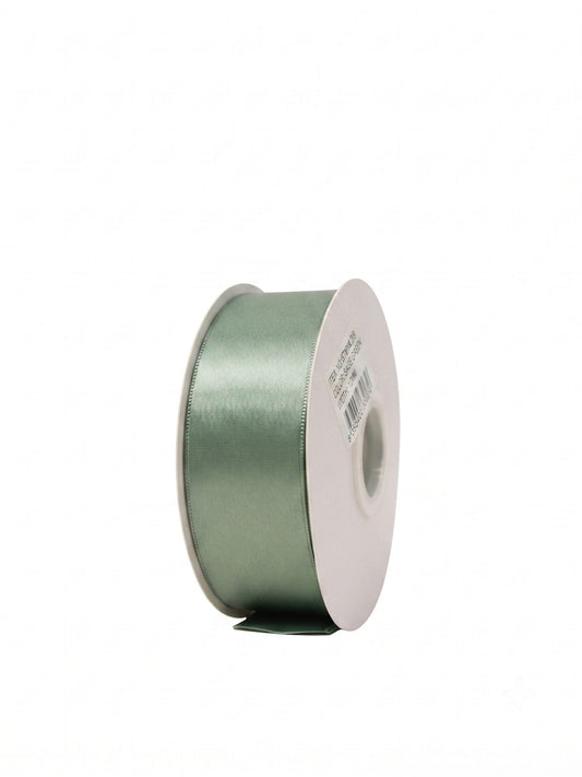 1.5 Inch Polyester Single Satin Ribbon (50 Yards) - Sage Green -- 9 Per Case