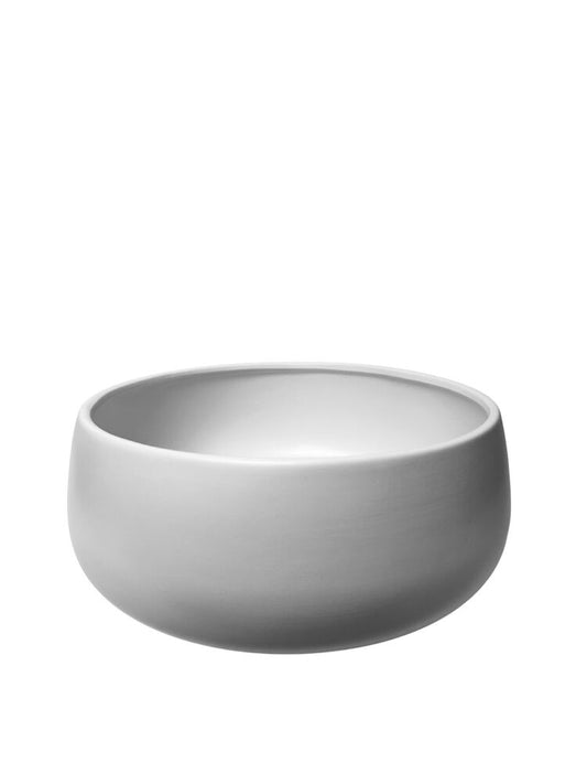 6 Inch White Bowl Dolomite Vase 6"H x 15.5"W -- 2 Per Case