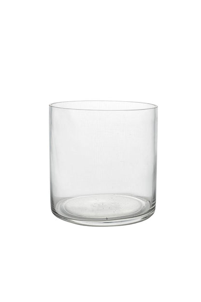 6 Inch Clear Cylinder Glass Vase 6W x 6H -- 12 Per Case
