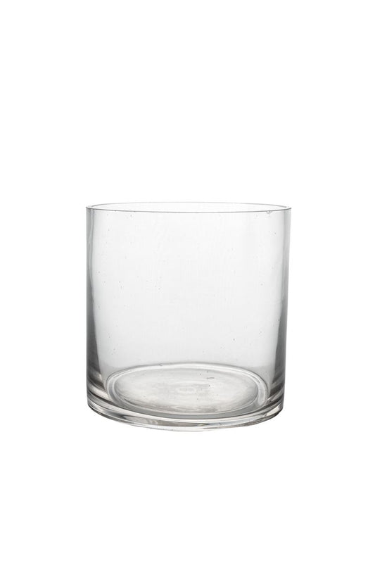 5 Inch Clear Cylinder Glass Vase 5"W x 5"H -- 24 Per Case