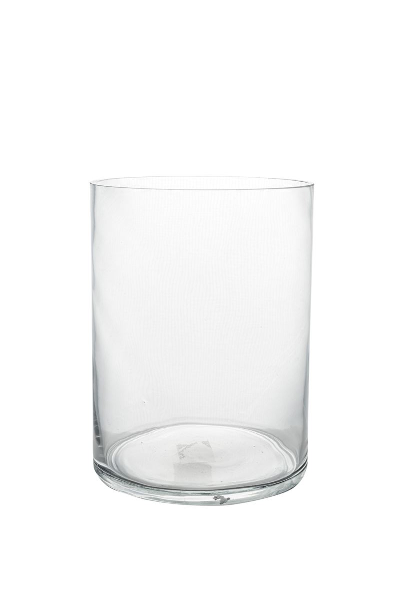8 Inch Clear Cylinder Glass Vase 6