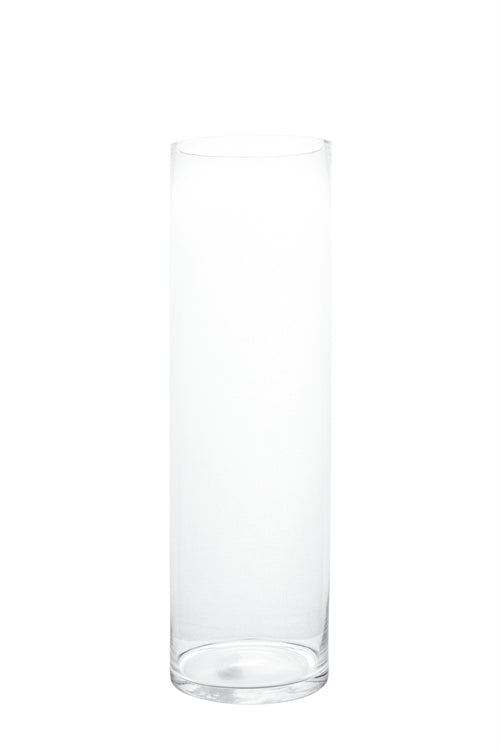 20 Inch Clear Cylinder Glass Vase 6W x 20H -- 4 Per Case